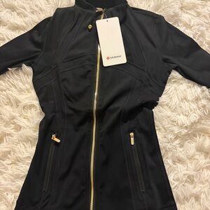 lululemon athletica Black Utility Jacket with Gold Zippers